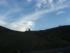 Die Passhöhe von unten